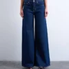 Tsclara-jeans med mellemhøj talje og bred benvidde