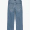 Tsember-jeans med lav talje og brede ben