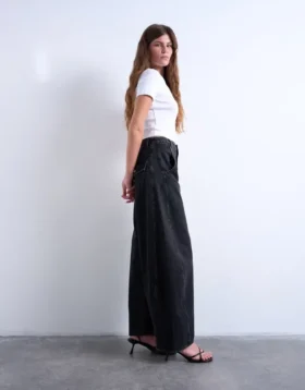 Tsemma High Rise Barrel Fit Jeans