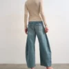 Tsemma High Rise Barrel Fit Jeans