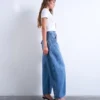 Tsemma High Rise Barrel Fit Jeans