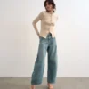 Tsemma High Rise Barrel Fit Jeans