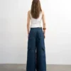 Tseva-jeans med mellemhøj talje og vid benvidde