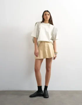 Tshanna mini-nederdel med høj talje