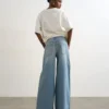 Tshorizon jeans med mellemhøj talje og vid benvidde