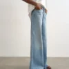 Tshorizon jeans med mellemhøj talje og vid benvidde