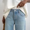 Tshorizon jeans med mellemhøj talje og vid benvidde