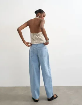 Tslowrie jeans med lav talje og løs pasform