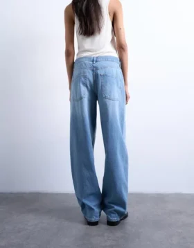 Tslowrie jeans med lav talje og løs pasform