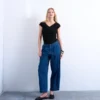 Tsmari jeans med høj talje og brede ben