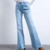 Tsmarie jeans med mellemhøj talje og udvidet ben