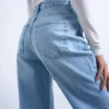 Tsmarie jeans med mellemhøj talje og udvidet ben