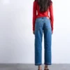 Tsrunway jeans med mellemhøj talje og lige pasform