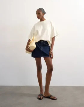 Tssilje minidress med høj talje