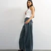 Tsvea High Rise Barrel Fit-Jeans
