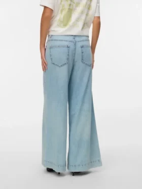 Vmaisa-jeans med mellemhøj talje og bred benvidde