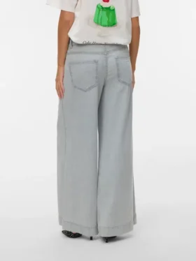 Vmaisa-jeans med mellemhøj talje og bred benvidde