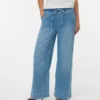 Vmallison jeans med mellemhøj talje og bred benvidde