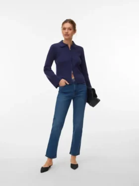 Vmamara jeans med mellemhøj talje og lige pasform