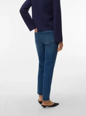 Vmamara jeans med mellemhøj talje og lige pasform