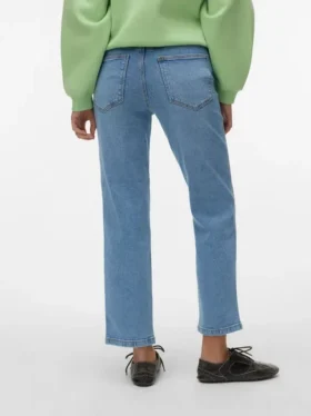 Vmamara jeans med mellemhøj talje og lige pasform