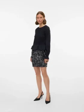Vmbella kort shorts med høj talje