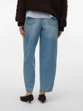 Vmbillie High Rise Barrel Fit-Jeans