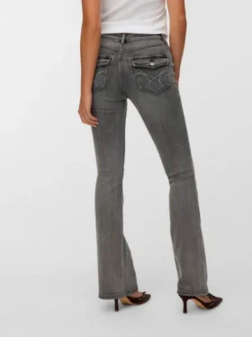 Vmcamille-jeans med lav talje og udvidet ben