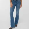 Vmcamille-jeans med lav talje og udvidet ben