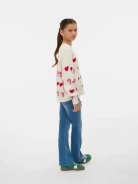 Vmcandyhearts strikket pullover