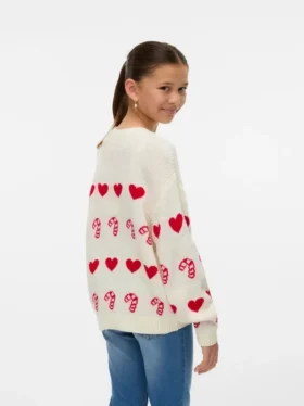 Vmcandyhearts strikket pullover