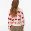 Vmcandyhearts strikket pullover