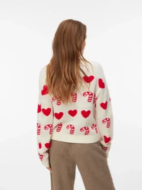 Vmcandyhearts strikket pullover