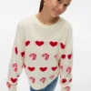 Vmcandyhearts strikket pullover