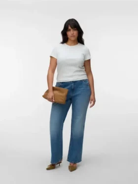 Vmcastra jeans med lav talje og udvidet ben