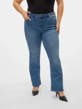 Vmcflash-jeans med mellemhøj talje og udvidet ben