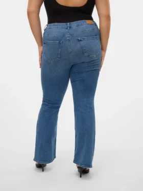 Vmcflash-jeans med mellemhøj talje og udvidet ben