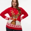 Vmcfrostydeer strikket pullover