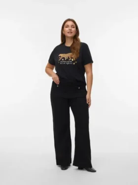 Vmckayla jeans med høj talje og brede ben