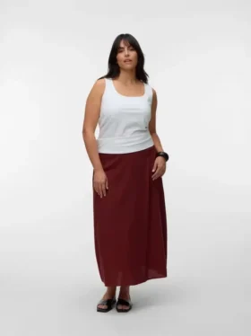 Vmcmymilo midi-nederdel med høj talje
