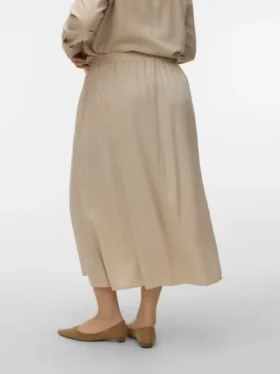 Vmcmymilo midi-nederdel med høj talje