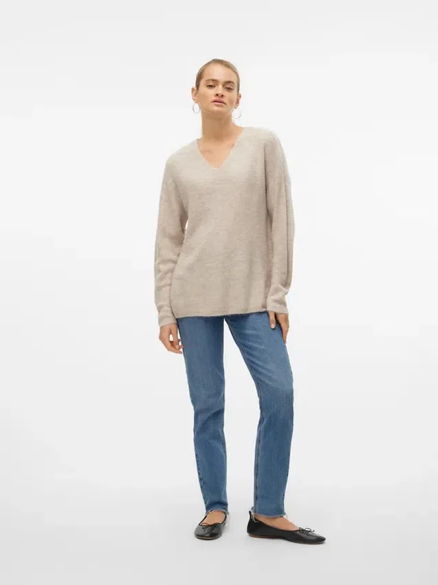 Vmcrewlefile strikket pullover Vmcrewlefile strikket pullover