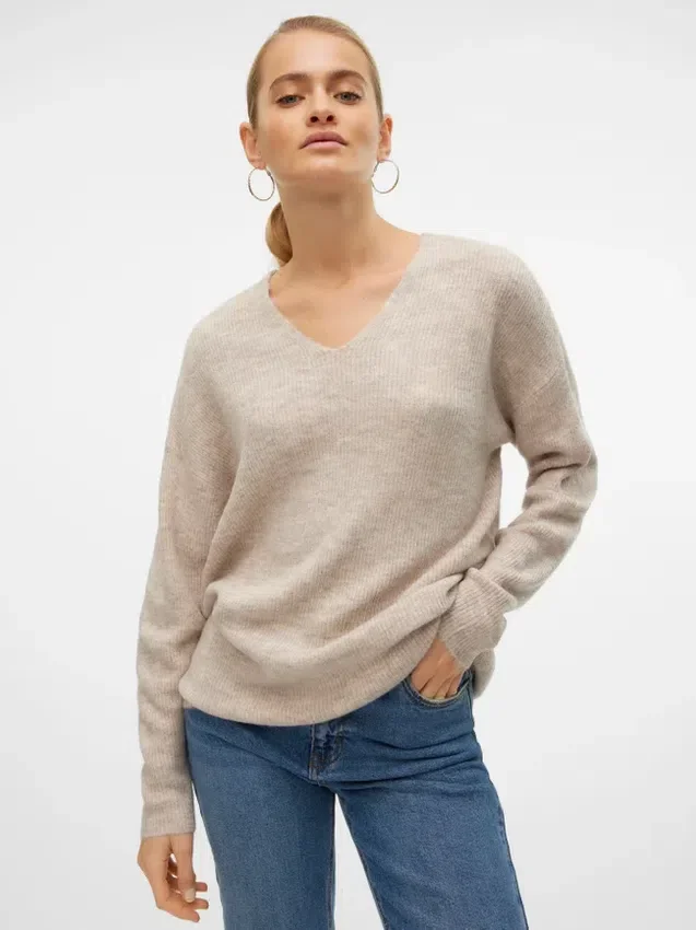 Vmcrewlefile strikket pullover Vmcrewlefile strikket pullover