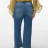 Vmcstellastretch-Jeans med mellemhøj talje og bred benvidde