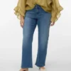 Vmcstellastretch-Jeans med mellemhøj talje og bred benvidde