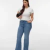 Vmctanna jeans med høj talje og udvidet ben