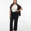 Vmctessa jeans med høj talje og vid benvidde
