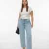 Vmctessa jeans med høj talje og vid benvidde