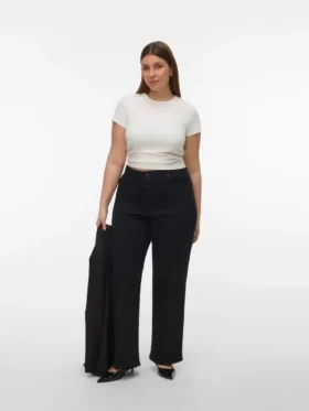 Vmctessa jeans med høj talje og vid benvidde