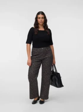 Vmctessa jeans med høj talje og vid benvidde